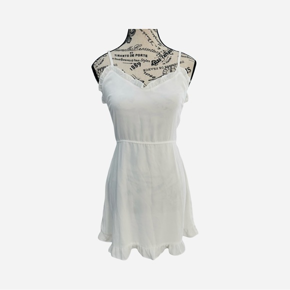 Superdown Charlee White Frill Cami Dress NWT Size S - Picture 5 of 13